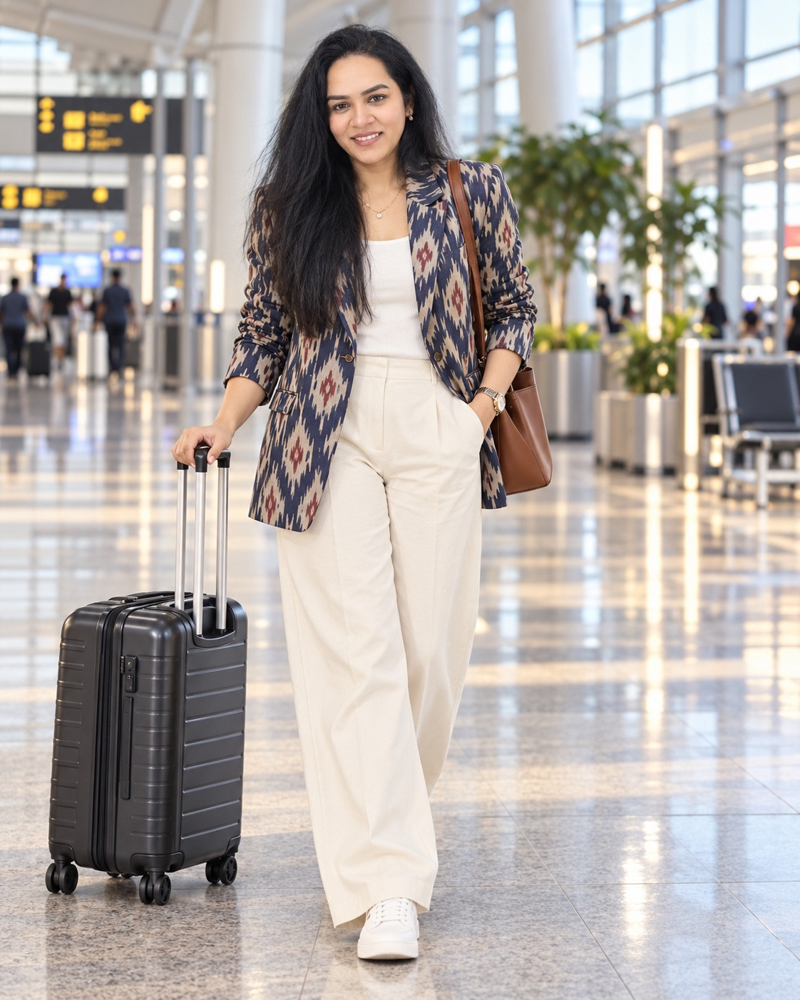 Travel & Airport Chic styling photograph from the MOKSHA lookbook
